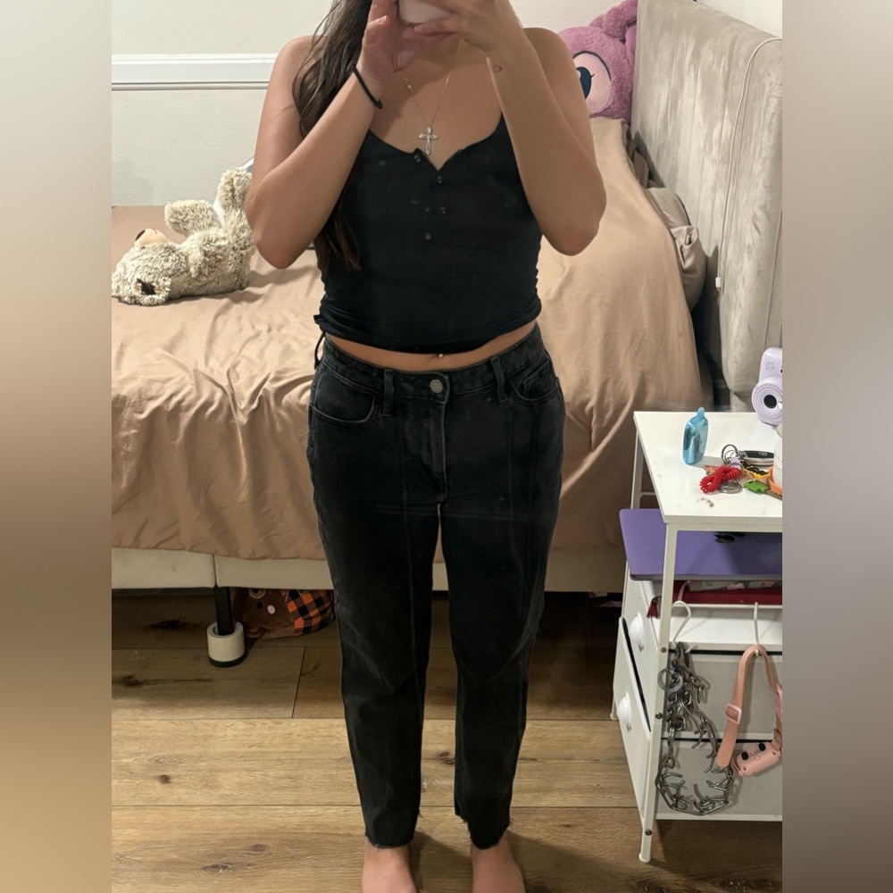 Hollister ultra high-rise Mom jeans black